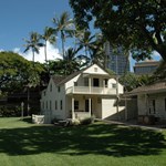 Hawaii, Oahu, Honolulu, Mission Houses Museum in the downtown Honolulu 