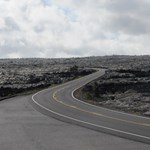 Road through lava