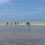 Sand bar in Moanalua bay